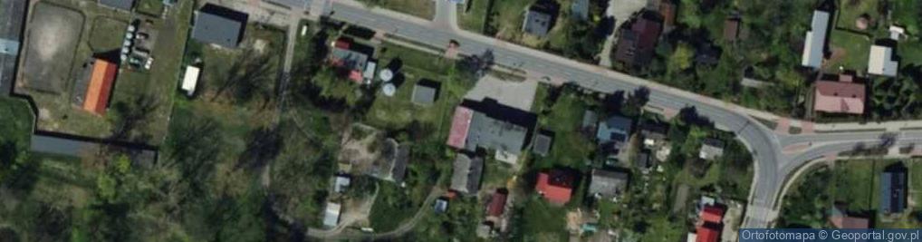 Zdjęcie satelitarne OSP w Wodzieradach