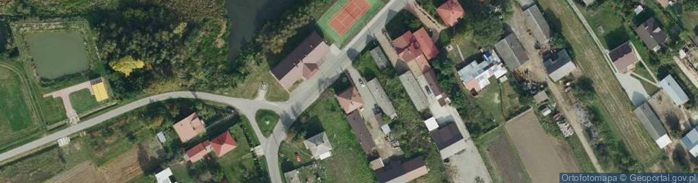 Zdjęcie satelitarne OSP w Wojkowie