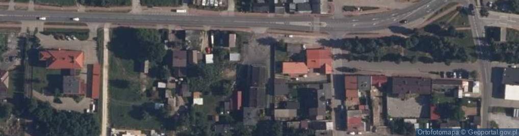 Zdjęcie satelitarne OSP w Wolanowie