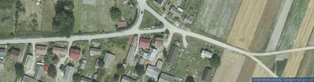 Zdjęcie satelitarne OSP w Woli Lubeckiej