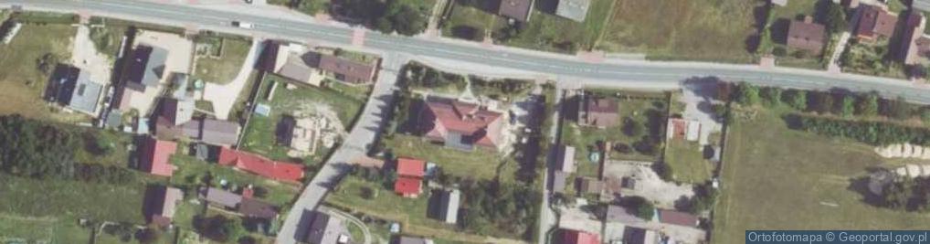 Zdjęcie satelitarne OSP w Woli Mokrzeskiej