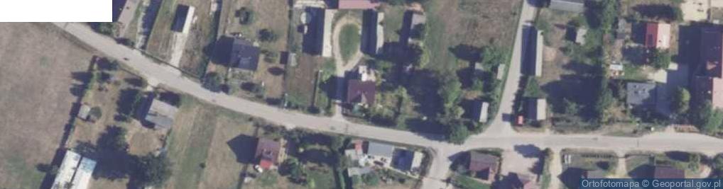 Zdjęcie satelitarne OSP w Wykrocie