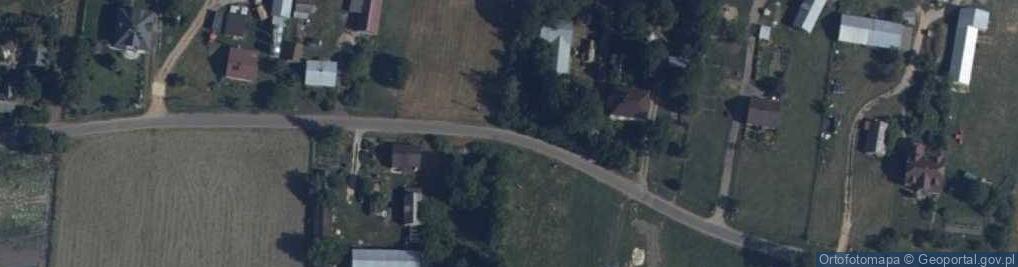 Zdjęcie satelitarne OSP w Wyrzykach