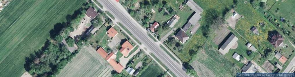 Zdjęcie satelitarne OSP w Żabcach