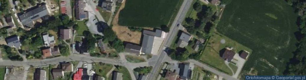 Zdjęcie satelitarne OSP w Zabełkowie Gmina Krzyżanowice