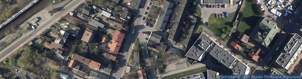 Zdjęcie satelitarne OSP w Ząbkach