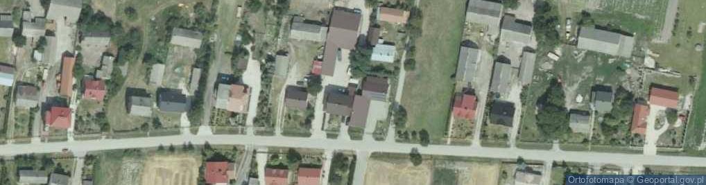 Zdjęcie satelitarne OSP w Zagajówku