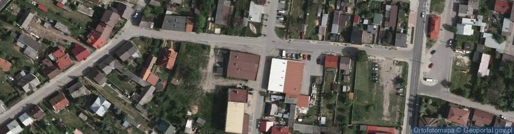 Zdjęcie satelitarne OSP w Zaklikowie