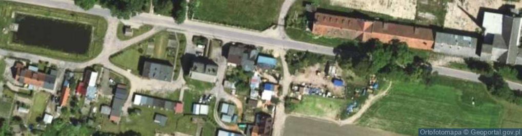 Zdjęcie satelitarne OSP w Załuskach