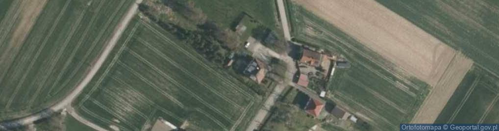Zdjęcie satelitarne OSP w Żerdzinach Gmina Pietrowice Wielkie