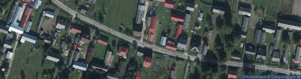 Zdjęcie satelitarne OSP w Zielonem