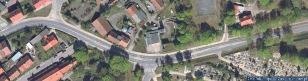 Zdjęcie satelitarne OSP we Fromborku