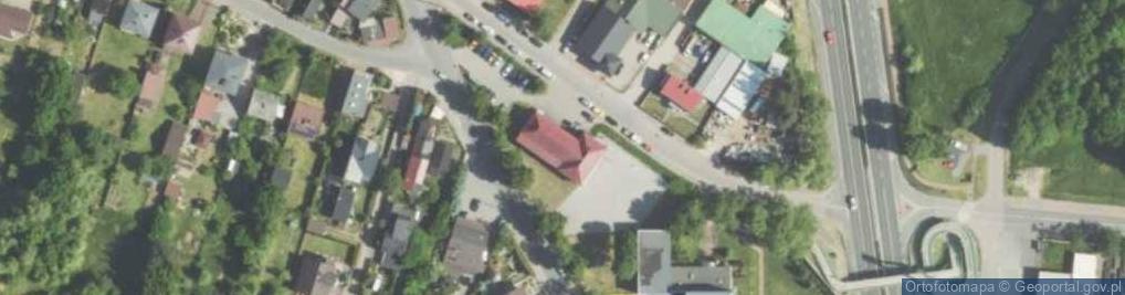 Zdjęcie satelitarne OSP we Wrzosowej