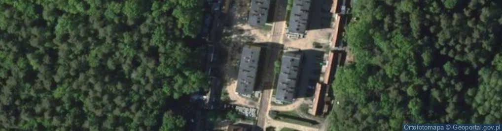Zdjęcie satelitarne Ośrodek Kolonijno Wczysowy pod Lipami w Krutyni