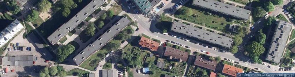 Zdjęcie satelitarne Ośrodek Szkolenia Kierowców Nina Kuś Mazur Tomasz Kuś