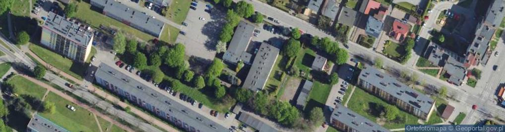Zdjęcie satelitarne Ośrodek Usług Opiekuńczo Wychowawczych w Zawierciu