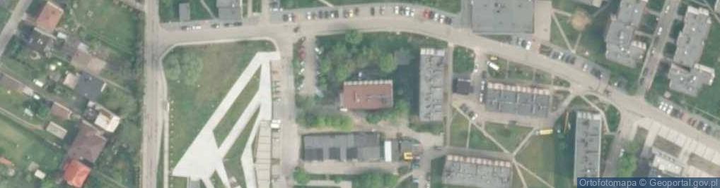 Zdjęcie satelitarne Ostoja w Łazach