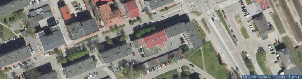 Zdjęcie satelitarne P H w Malinka Przyborowska Lucja Maria Rapczyński Adolf