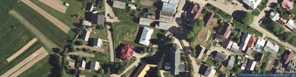 Zdjęcie satelitarne Parafia Rzymskokatolicka pw.św.Katarzyny Aleksandryjskiej w Jaśliskach