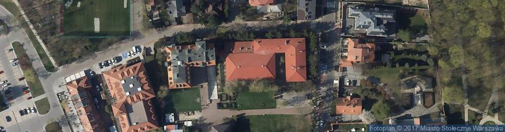 Zdjęcie satelitarne Parafia RzymskoKatolicka Świętej Anny w Warszawie Wilanowie