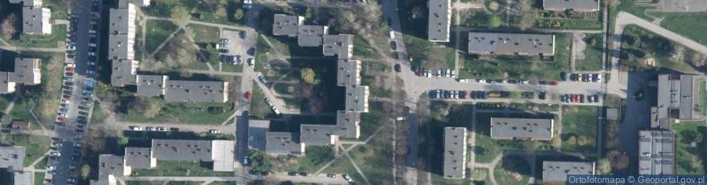 Zdjęcie satelitarne Pawilon Ogólnospożywczy Alf Wąś Jadwiga Glińska Elżbieta