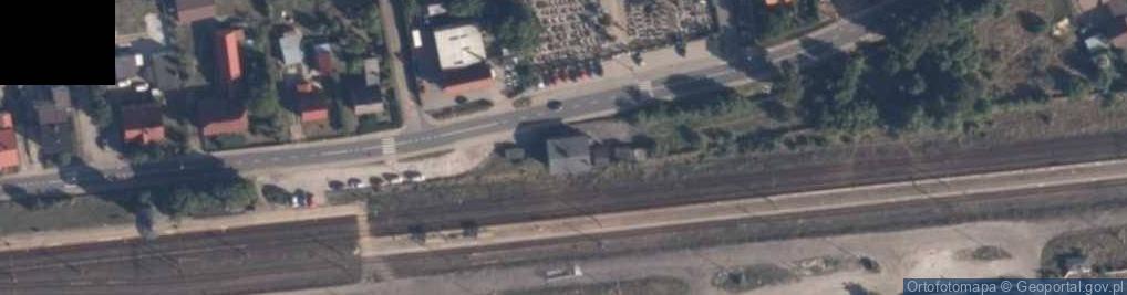 Zdjęcie satelitarne PH Sklep Wielobranżowy Marles Leszek Huszek ul.Dworcowa 3A , 89-333 Osiek Nad Notecią