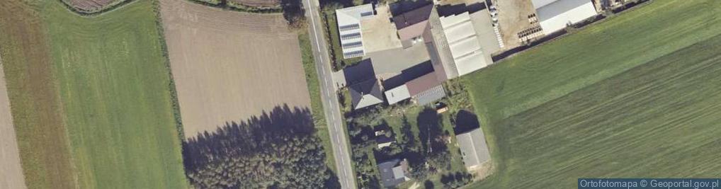 Zdjęcie satelitarne Piotr Burdelak Usługi Rolnicze