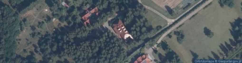 Zdjęcie satelitarne pod Brzozą Imprezy Okolicznościowe, Noclegi Bartosz Fieducik