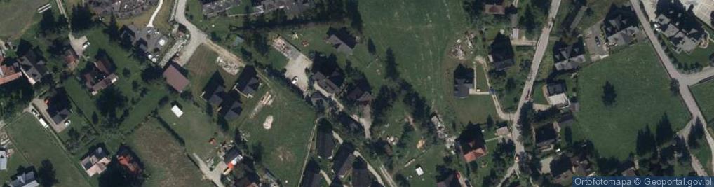 Zdjęcie satelitarne Pokoje Gościnne Borowy
