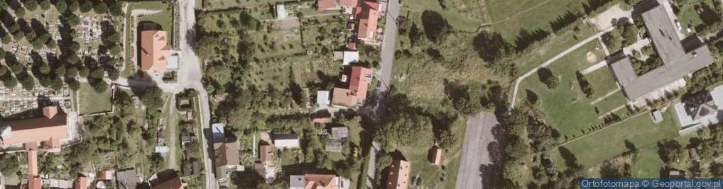 Zdjęcie satelitarne Pośrednictwo Ubezpieczeniowe Produkcja Handel Perchał Zdzisław