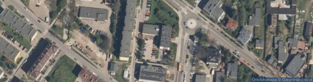 Zdjęcie satelitarne Powiat Łaski