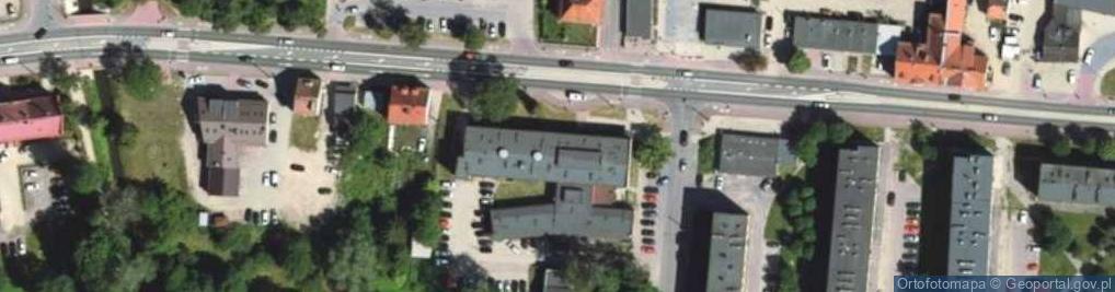 Zdjęcie satelitarne Powiatowe Centrum Pomocy Rodzinie w Nidzicy