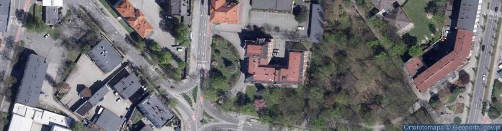 Zdjęcie satelitarne Powiatowe Centrum Pomocy Rodzinie w Rybniku