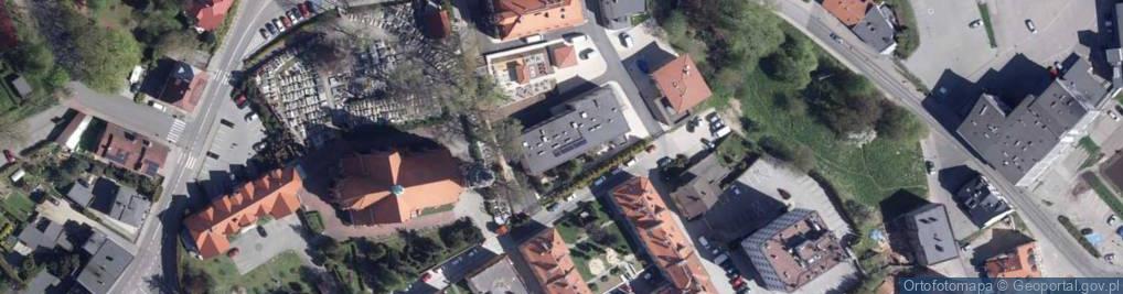Zdjęcie satelitarne Powiatowe Centrum Pomocy Rodzinie w Wodzisławiu Śl