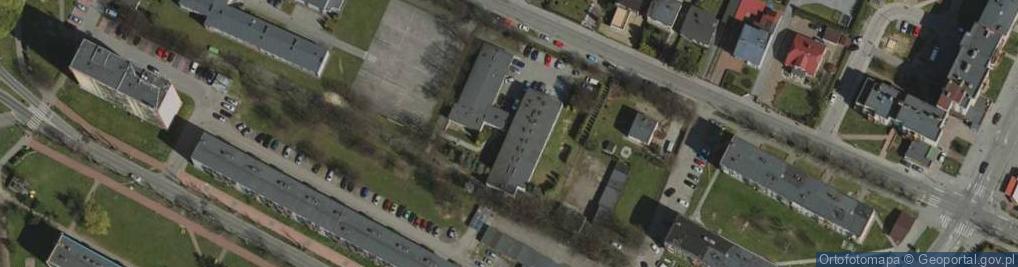Zdjęcie satelitarne Powiatowe Centrum Pomocy Rodzinie w Zawierciu
