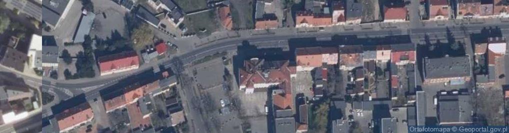 Zdjęcie satelitarne Powiatowe Zrzeszenie Ludowe Zespoły Sportowe w Rawiczu