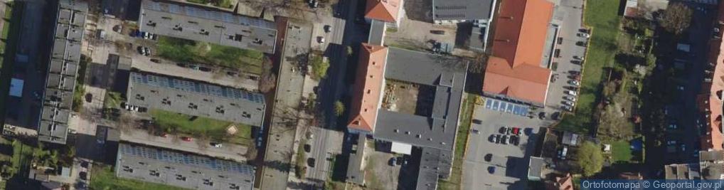 Zdjęcie satelitarne Powiatowy Ośrodek Doskonalenia Nauczycieli w Kluczborku