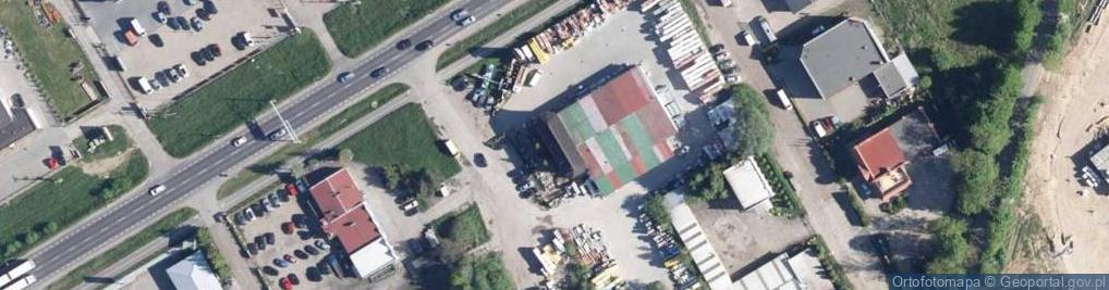 Zdjęcie satelitarne PPHU Tęcza Ewa Żur Hurtownia Artykułów Budowlanych