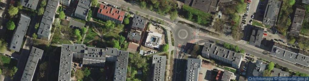 Zdjęcie satelitarne Pracownia Projektów Budownictwa Ogólnego Autorskie Biuro Projektów w Likwidacji