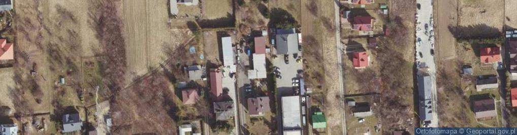 Zdjęcie satelitarne Produkcja Handel Usługi Autorex Kocęba Zbigniew