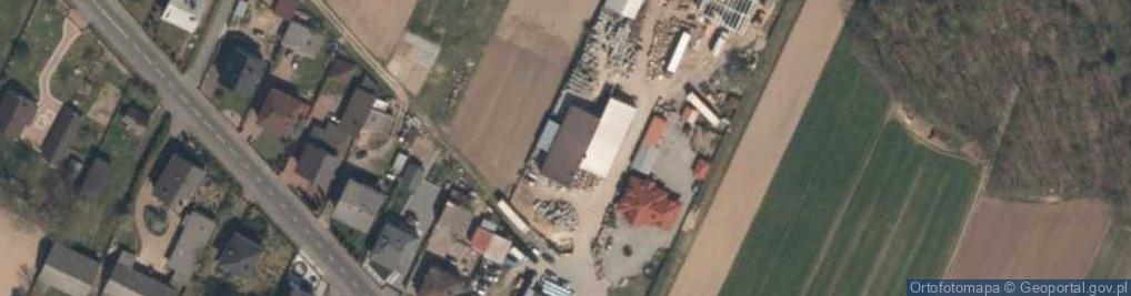 Zdjęcie satelitarne Produkcja Handel Usługi Mokrosiński Paweł