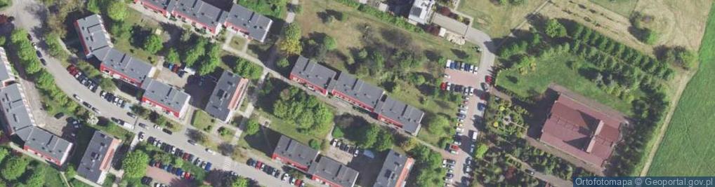 Zdjęcie satelitarne Projektowanie i Usługi Inwestycyjne w Budownictwie Handel Marketing