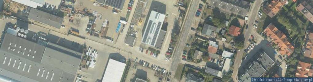 Zdjęcie satelitarne Przeds Handlowo Produk Jakpol Piekarski Wełniński Rzepecki