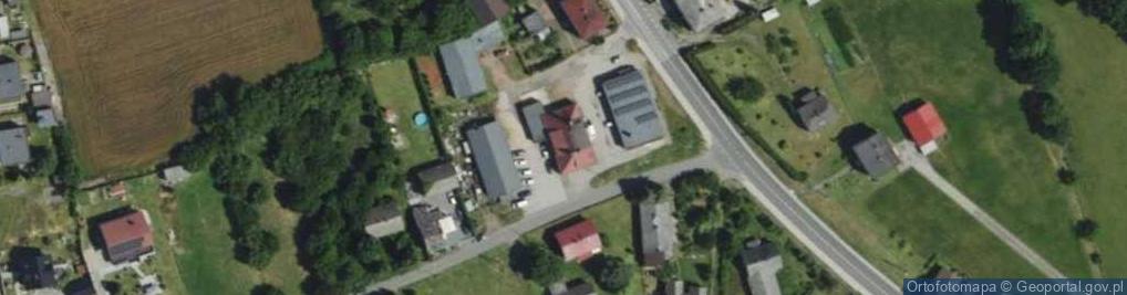 Zdjęcie satelitarne Przeds Handlowo Usługowe B i M Langer Bronisław Kawulok Marek