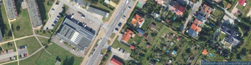 Zdjęcie satelitarne Przeds Handlowo Usługowe Ed Mar Babiński Edmund Radomski Marian