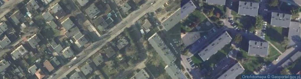 Zdjęcie satelitarne Przeds Handlowo Usługowe Mak