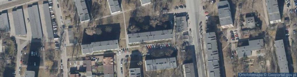 Zdjęcie satelitarne Przeds Handlowo Usługowe Mat i Ad