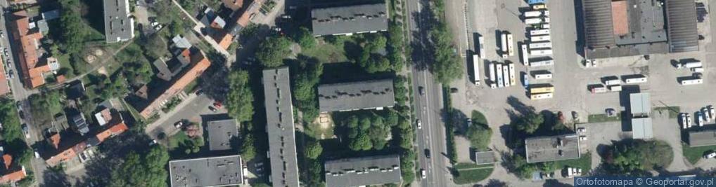 Zdjęcie satelitarne Przeds Handlowo Usługowe Zama