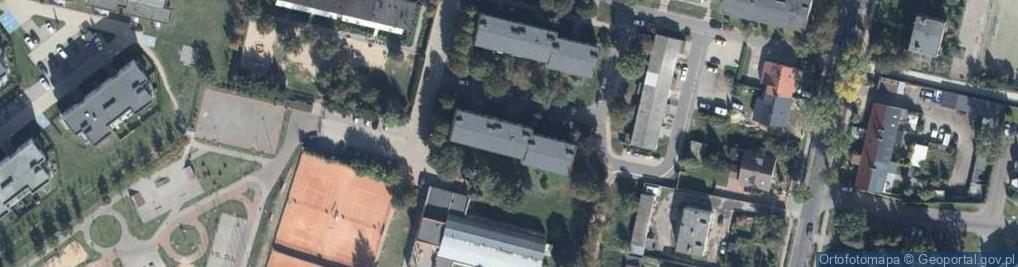 Zdjęcie satelitarne Przeds Produkcyjno Handlowe Tech Gum Ziółkowski w Boruski w