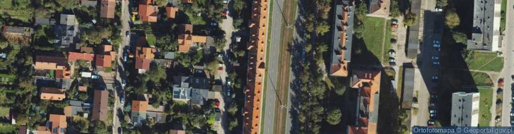 Zdjęcie satelitarne Przeds Produkcyjno Handlowo Usługowe M i M